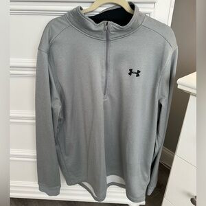 Under Armour 1/4 Zip Pullover Activewear Sweater Men's Size XXL Gray 2X